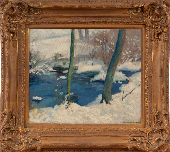 Winter Scene with Snow