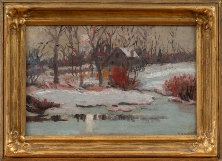 Country Landscape in Snow, circa 1890-1910
