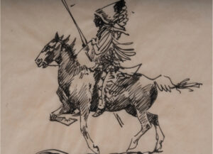 India Chief on Horseback