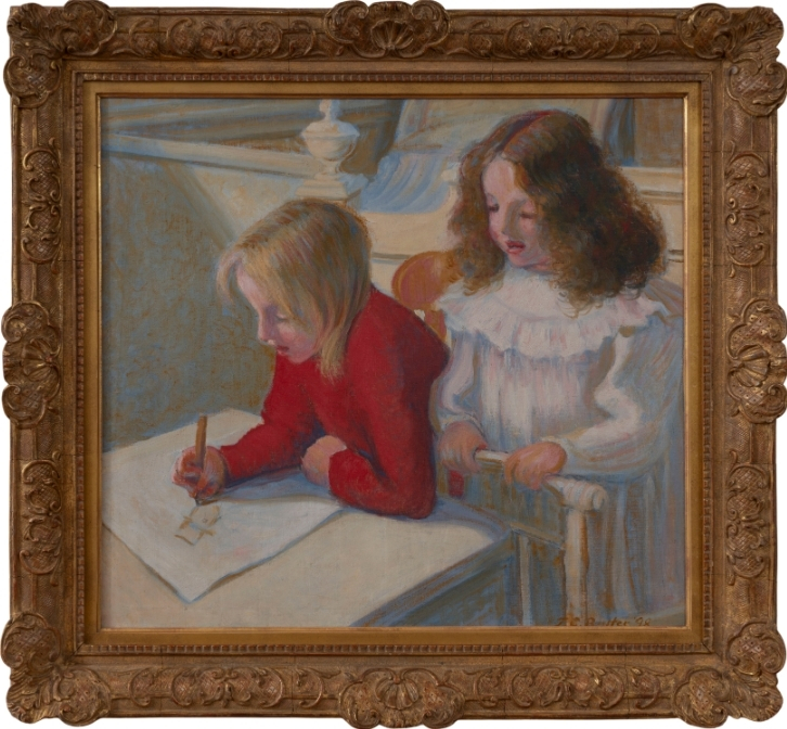 Jimmy and Lilli At A Table