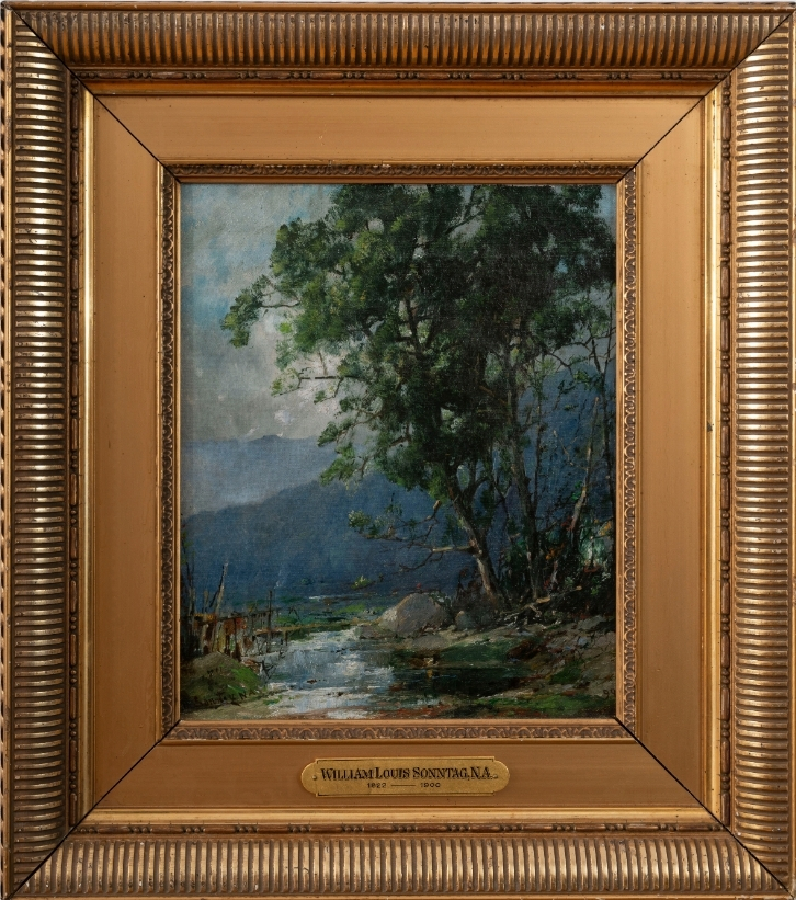 Trees and Mountain Stream