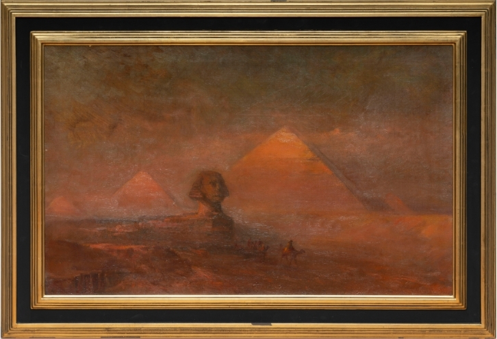Sphinx and an Egyptian Caravan, 1912
